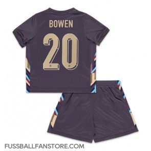 England Jarrod Bowen #20 Replik Auswärtstrikot Kinder EM 2024 Kurzarm (+ Kurze Hosen)